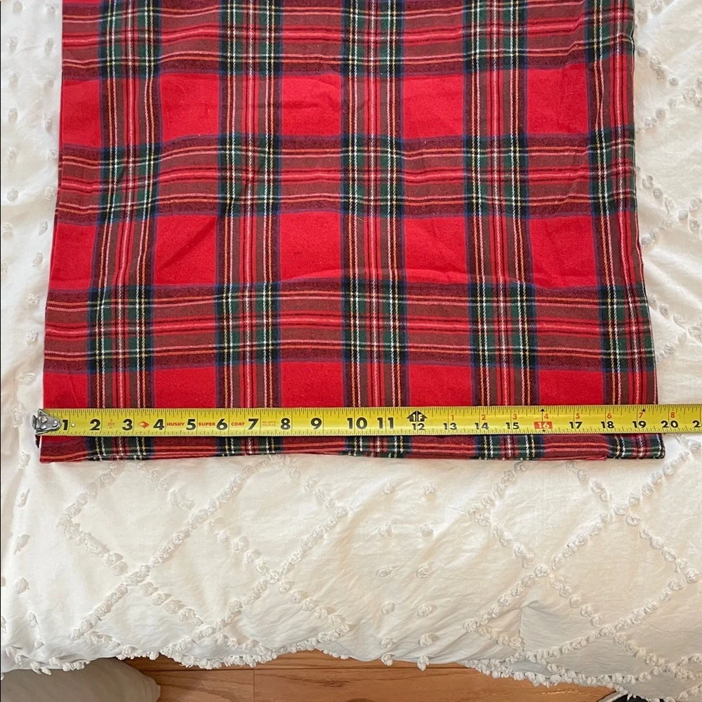 Red Plaid Pillow Covers set of two new
